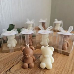 Mini Bear Candles with PVC BOX