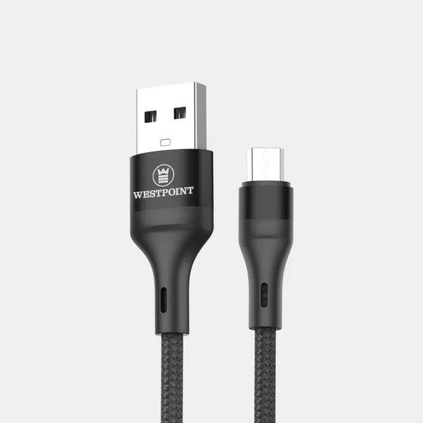 West Point Type C Data Cable, 1m, Black & Grey, WP-331