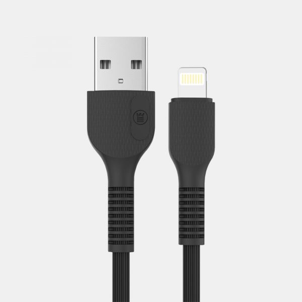 West Point 2.4A Lightening Fast Charging Cable, Black, WP-303