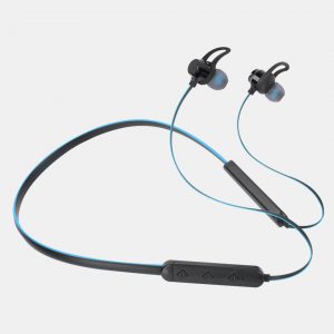West Point Sports Wireless Earphones, Black & Blue, WP-155w