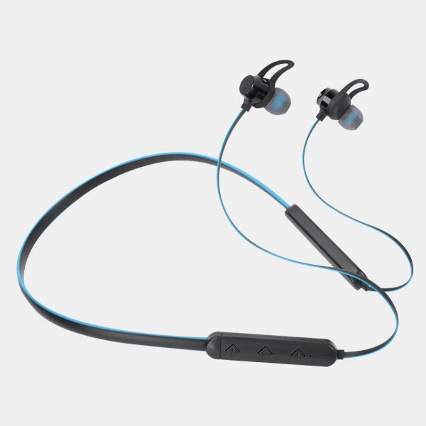 West Point Sports Wireless Earphones, Black & Blue, WP-155w
